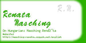 renata masching business card